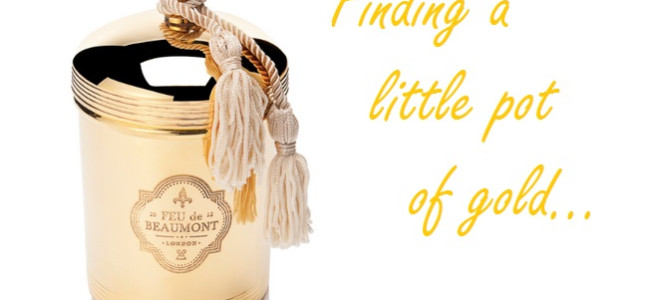 Feu de Beaumont: Luxury, gold-plated scented candles Feu de Beaumont: Luxury, gold-plated scented candles