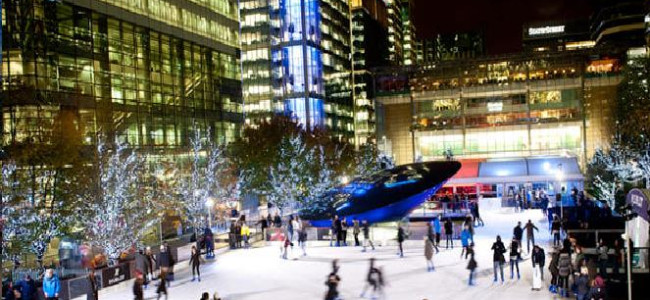 Canary Wharf Ice rink returns with Q on Ice pop-up Canary Wharf Ice rink returns with Q on Ice pop-up