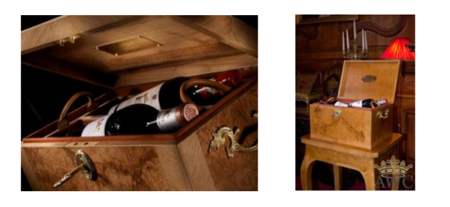 AWC Fine Wine launch rare case made from Marie Antoinette Versailles oak AWC Fine Wine launch rare case made from Marie Antoinette Versailles oak