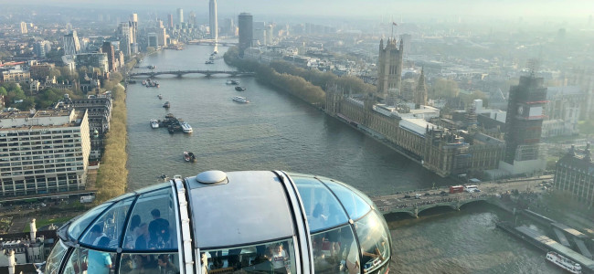 Celebrate in style with the London Eye Champagne Pommery Experience