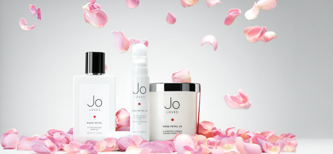 Jo Loves launches new candle and Fragrance Paintbrush in Rose Petal 25