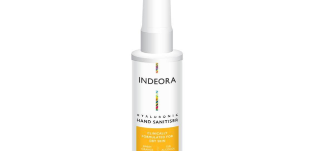 Indeora hand sanitiser helps nourish your skin while keeping your hands clean