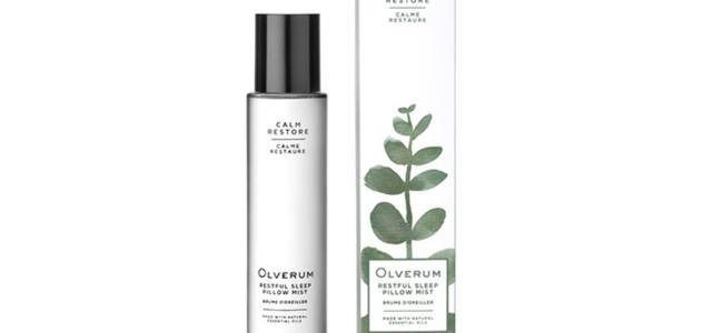 Drift off into a peaceful sleep with OLVERUM Restful Sleep Pillow Mist