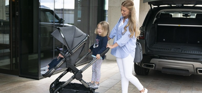 Mum-to-be: The iCandy Peach Ride-on Board enhances this perfect pushchair Mum-to-be: The iCandy Peach Ride-on Board enhances this perfect pushchair