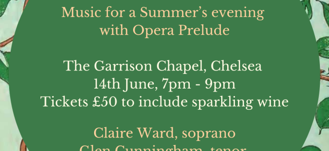 Take a Pair of Sparkling Eyes: music for a Summer’s evening with Opera Prelude Take a Pair of Sparkling Eyes: music for a Summer’s evening with Opera Prelude