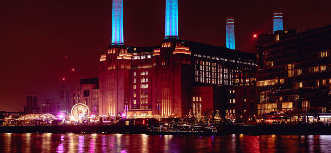 Jo Malone London presents the festive ice rink, Glide, at Battersea Power Station