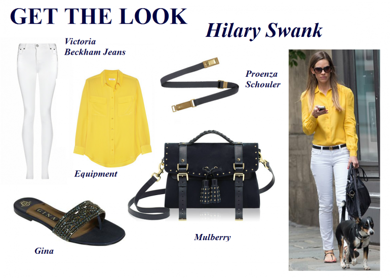 Hilary Swank recently stepped out in a perfect outfit for the unpredictable summer forecast Hilary Swank recently stepped out in a perfect outfit for the unpredictable summer forecast