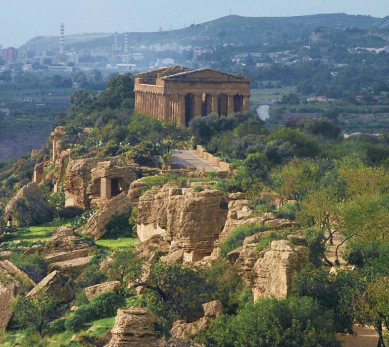 The Valley of Temples in Agrigento is an impressive example of ancient architecture The Valley of Temples in Agrigento is an impressive example of ancient architecture