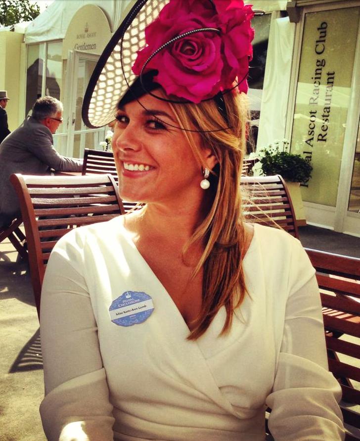 Our Social Correspondent, Katie Ann Lamb, wore a beautiful hat from The Hat Club