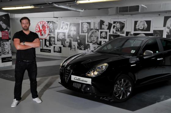 Simon Claridge has transformed the underground parking spaces of Q-Park Oxford Street into a striking art installation