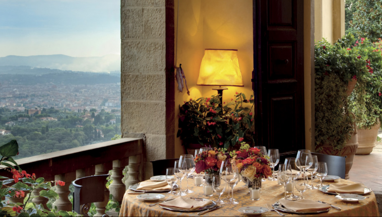 Dining at Villa San Michele