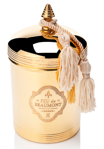 Feu de Beaumont: Luxury, gold-plated scented candles