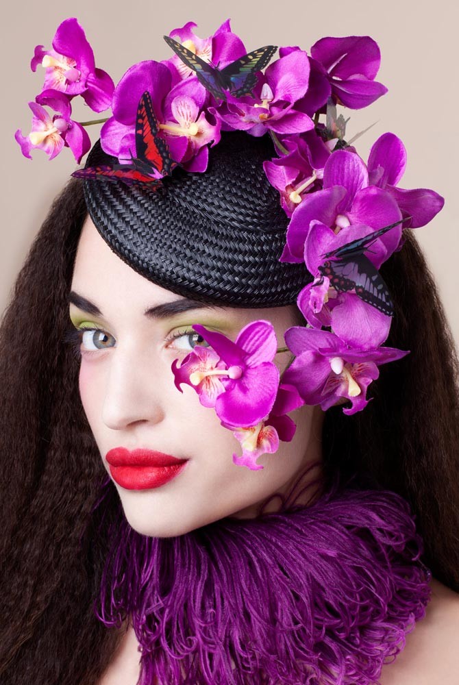 The Orchid Headpiece by Zara Carpenter