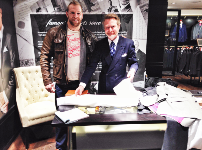 James Haskell visits Hawes and Curtis