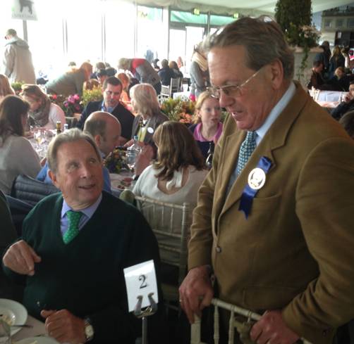 Head of Badminton, Hugh Thomas and Formula 1 supremo Paddy McNally