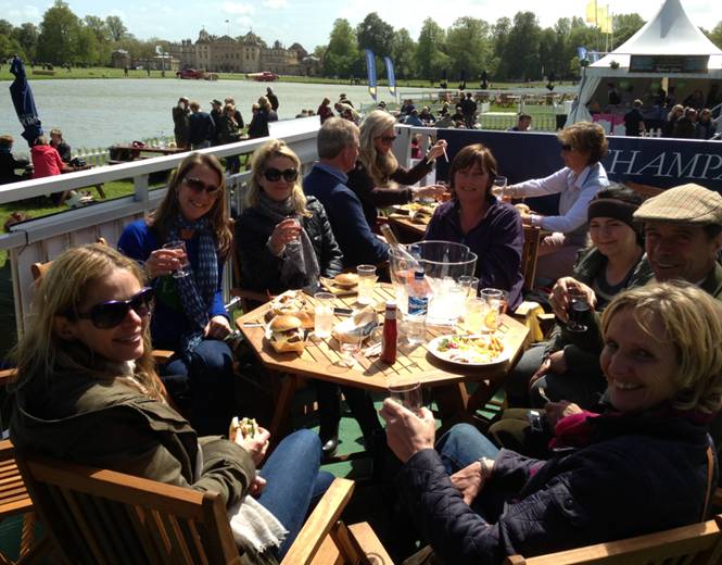 Sue Tulloch, wife of joint Outside Chance owner Freddie, enjoying a day out with friends