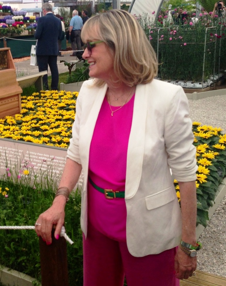 Twiggy wore pink for the M&S garden