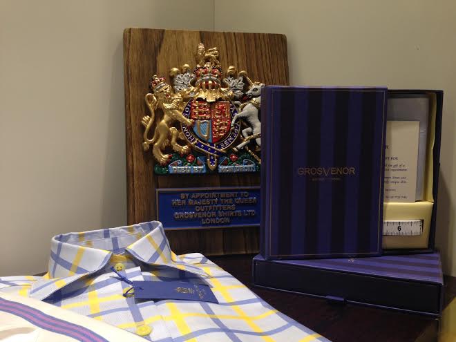 Grosvenor Shirts has a Royal Warrant 