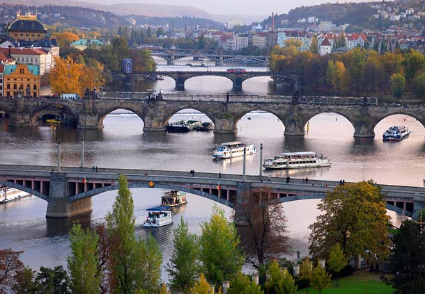 The city boasts beautiful bridges