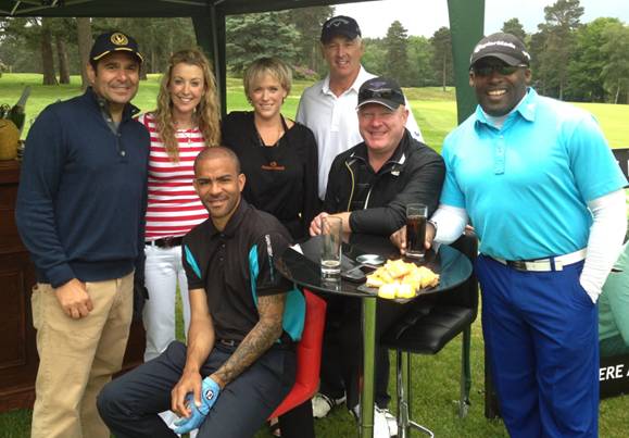 David Manasseh’s team with Kieron Dyer, Perry Digweed and John Regis