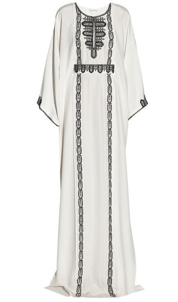 Oscar de la Renta's ivory silk kaftan 