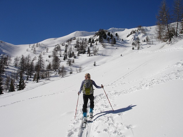 Skiing in La Plagne 