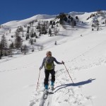 Skiing in La Plagne