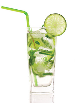 Vodka, lime and soda is a good option for drinking evenings 