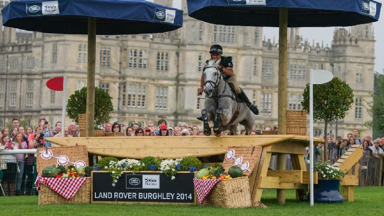 Andrew Nicholson competing at Burghley Horse Trials