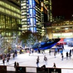Ice Skating at Canary Wharf