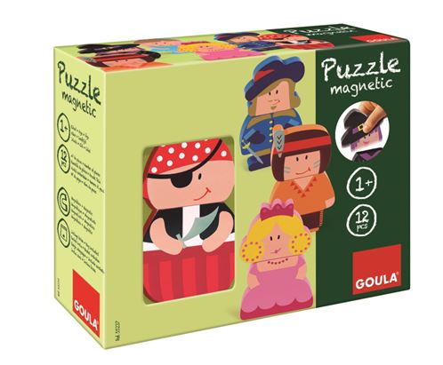 The Goula Interchangable Magnetic Wooden Character Puzzles is £14.00 and suitable for ages 1+