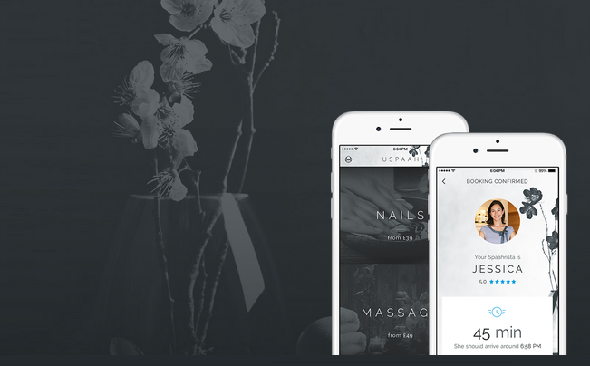 Uspaah is the new spa app for luxury at home treatments 