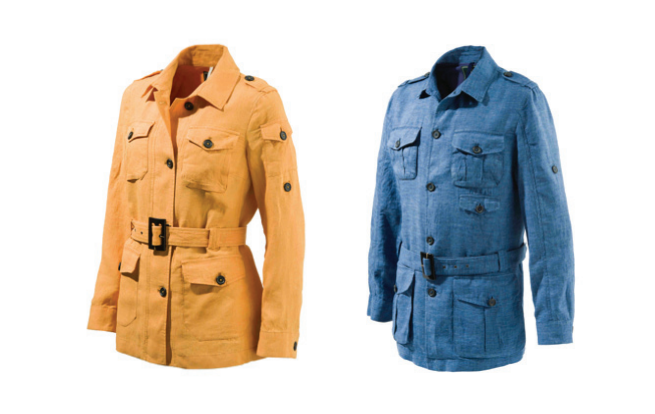 Left: Women’s Serengeti Safari Jacket Right: Men’s Serengeti Safari Jacket