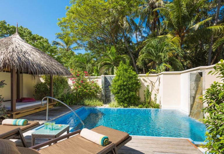 The pool villas at Kurumba Maldives