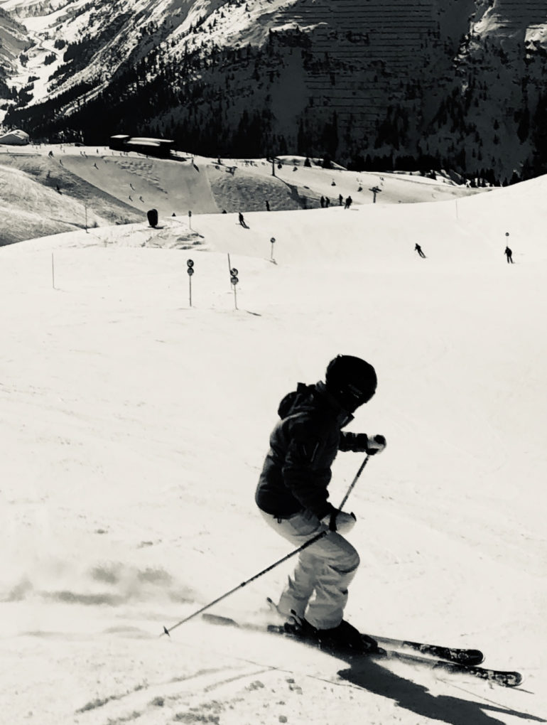 Patricia Bech pictured skiing