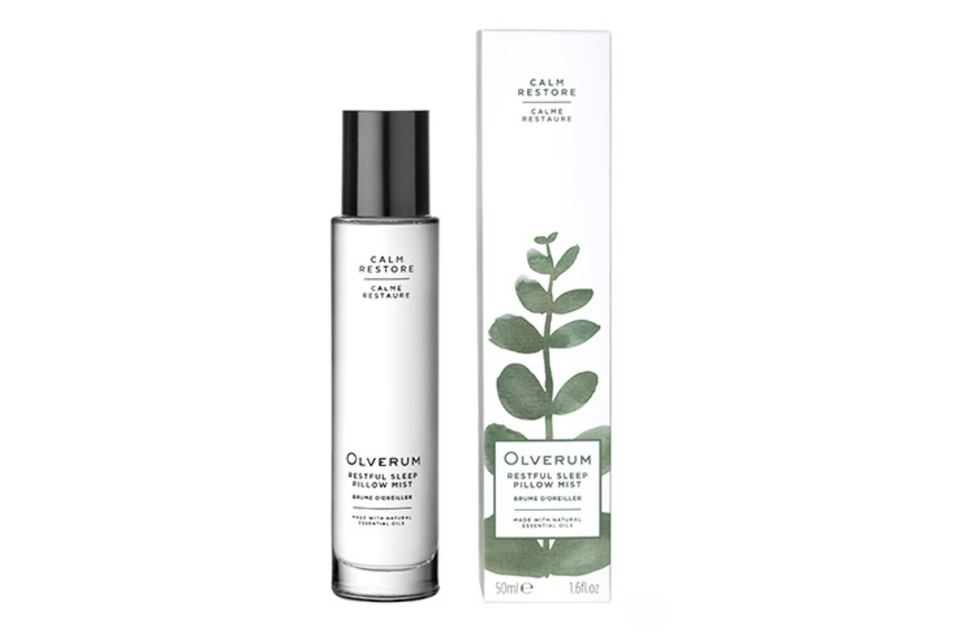 Drift off into a peaceful sleep with OLVERUM Restful Sleep Pillow Mist