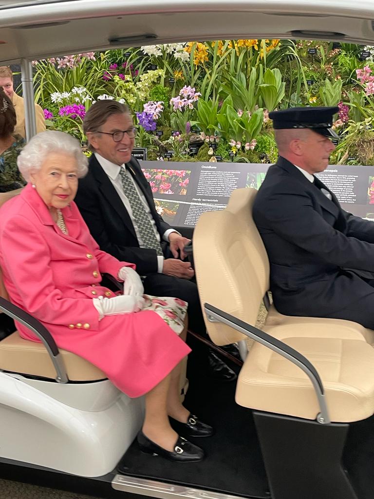 HM the Queen at the RHS Chelsea Flower Show 2022