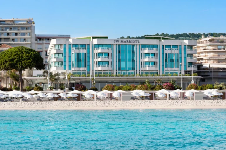 The JW Marriott in Cannes is a luxury five star hotel for a family stay