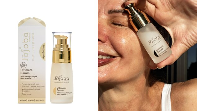 The Jojoba Company Ultimate Serum targets all signs of ageing. It is clinically proven to decrease frown and fine lines,