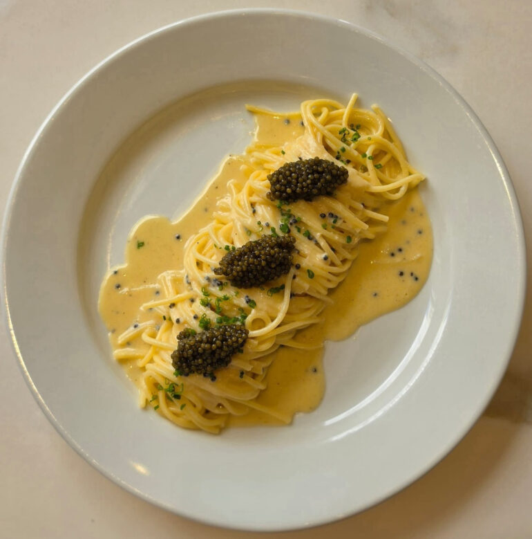 Caviar Spaghetti at Caviar House & Prunier Piccadilly